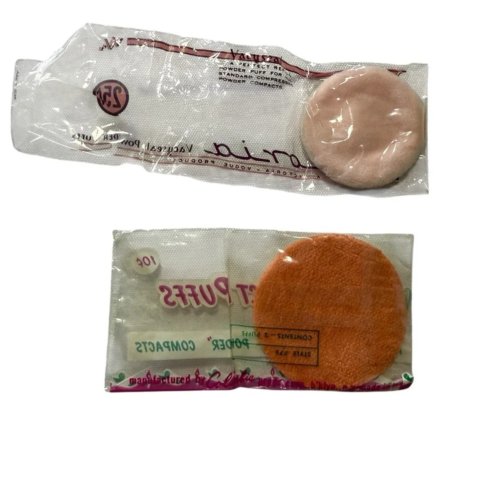 Rare Vintage 1940s–60s Makeup Lot | Puffs Sponges Applicators | Beauty Collector